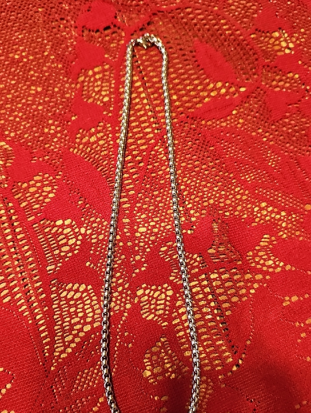 Stainless Steel Chain Necklace - Shiny Silver Finish